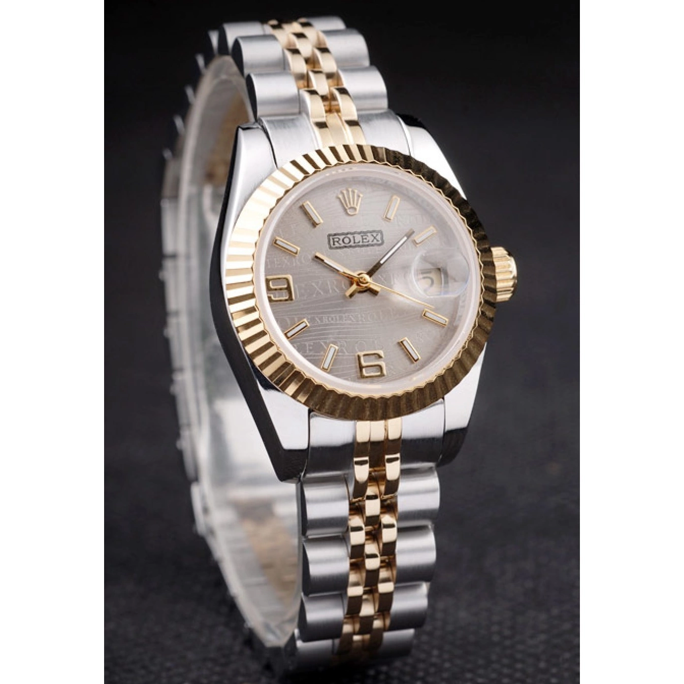 Rolex aaa copy Two Stainless Steel Yellow Plated Datejust 98078 Rolex Tone Gold 0607